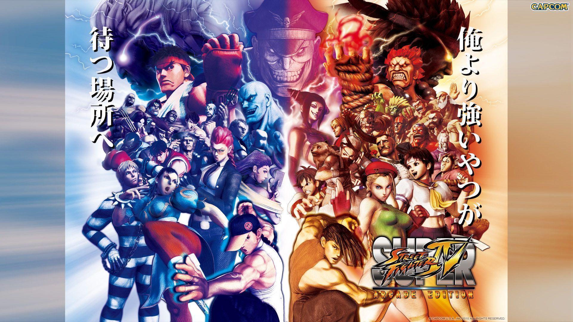 Super Street Fighter 4 Arcade Edition wallpaper with Oni and Evil Ryu