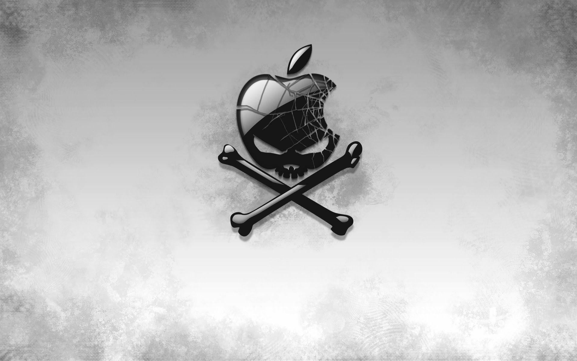 Cool Apple Mac Logo Poison Skull a526 HD Wallpaper