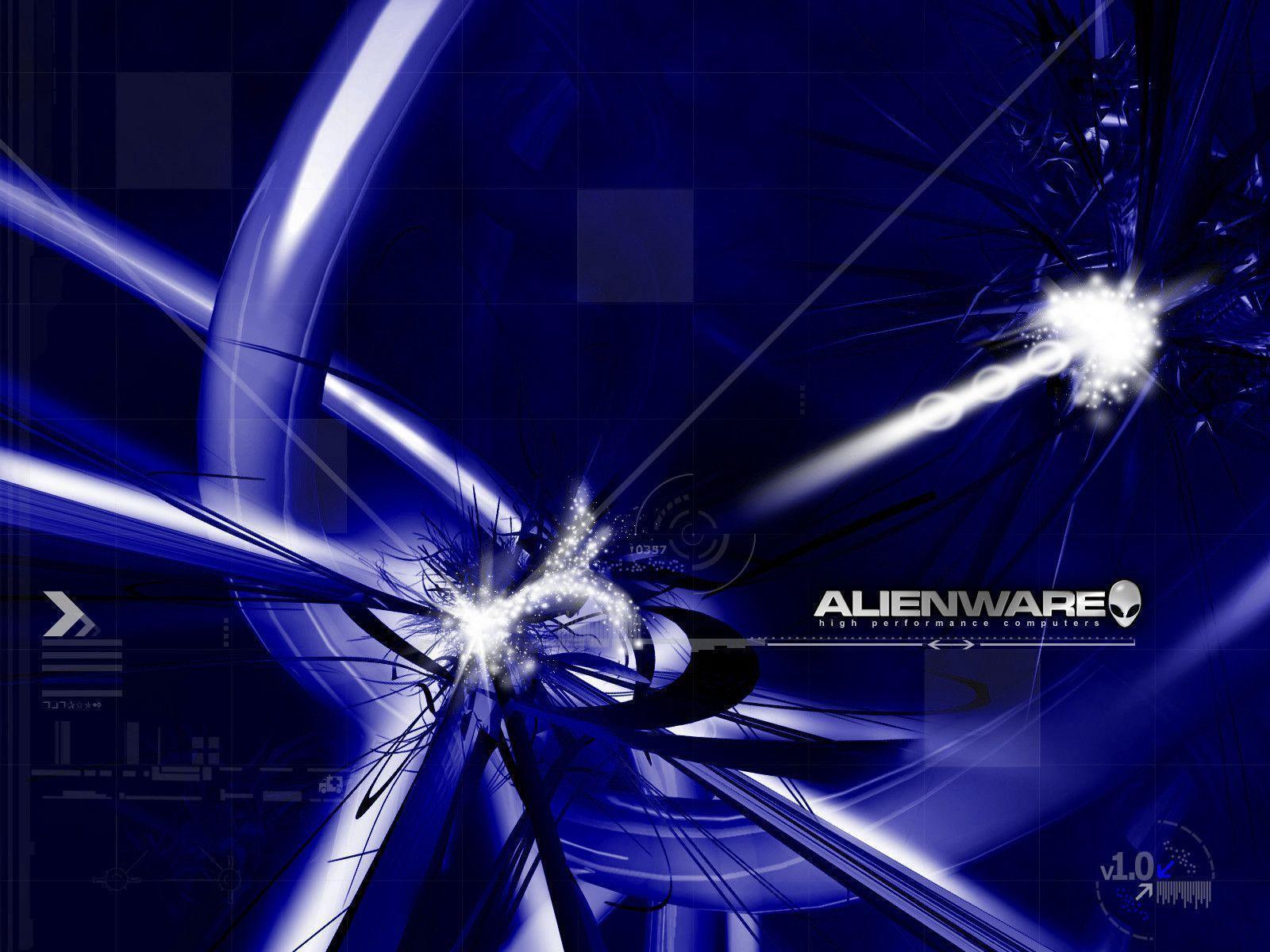 Blue Alienware Wallpaper and Background