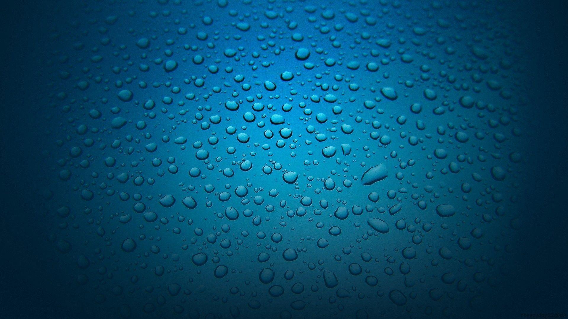 Blue Water Drop HD Wallpaper