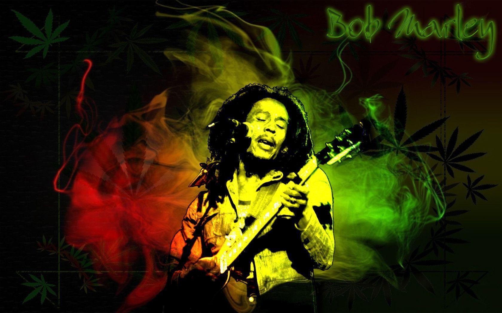 Bob Marley Smoking Weed Wallpaper HD Picture Image Photo 44628