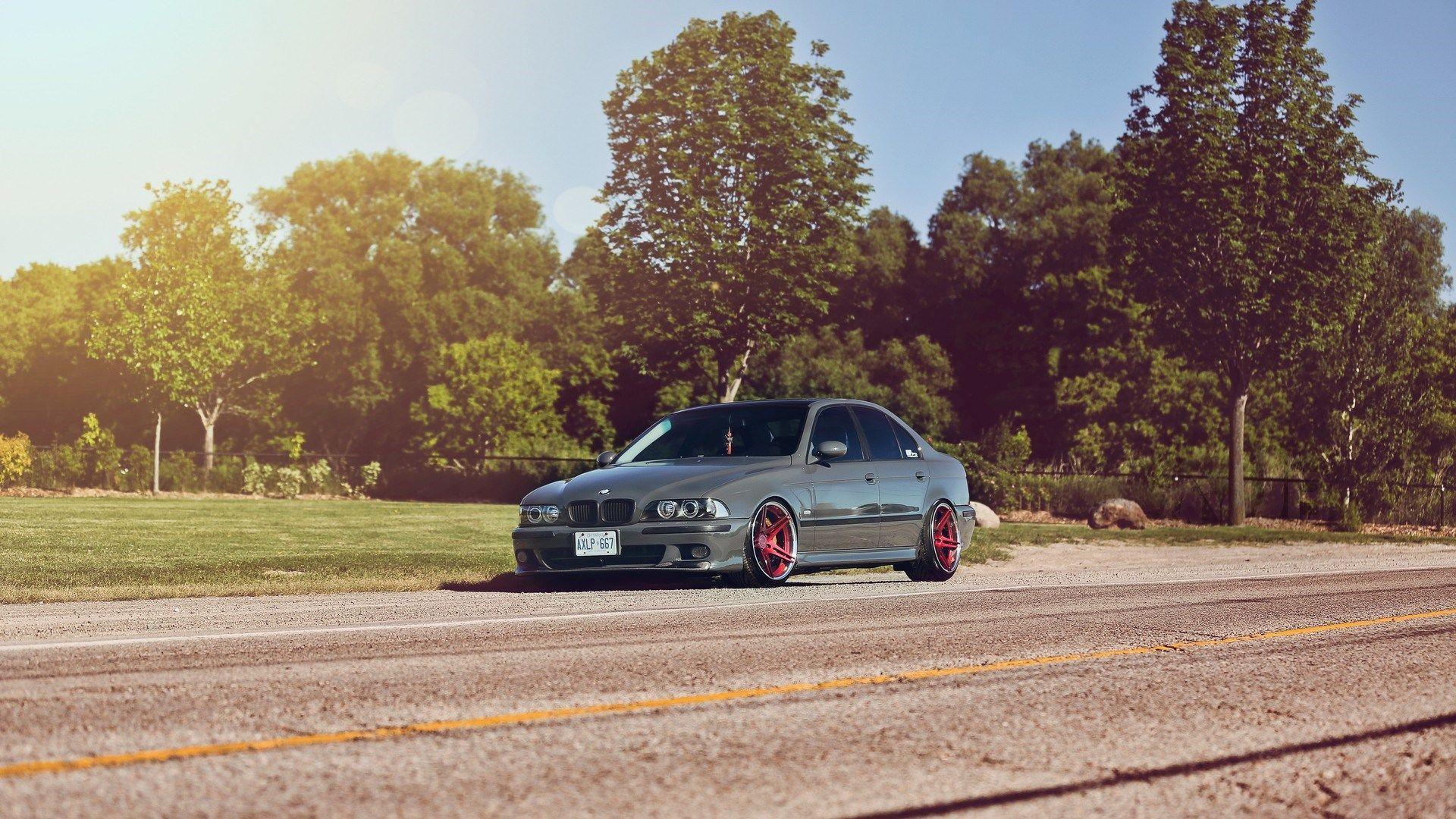 Grey BMW M5 E39 Road Summer HD Wallpaper