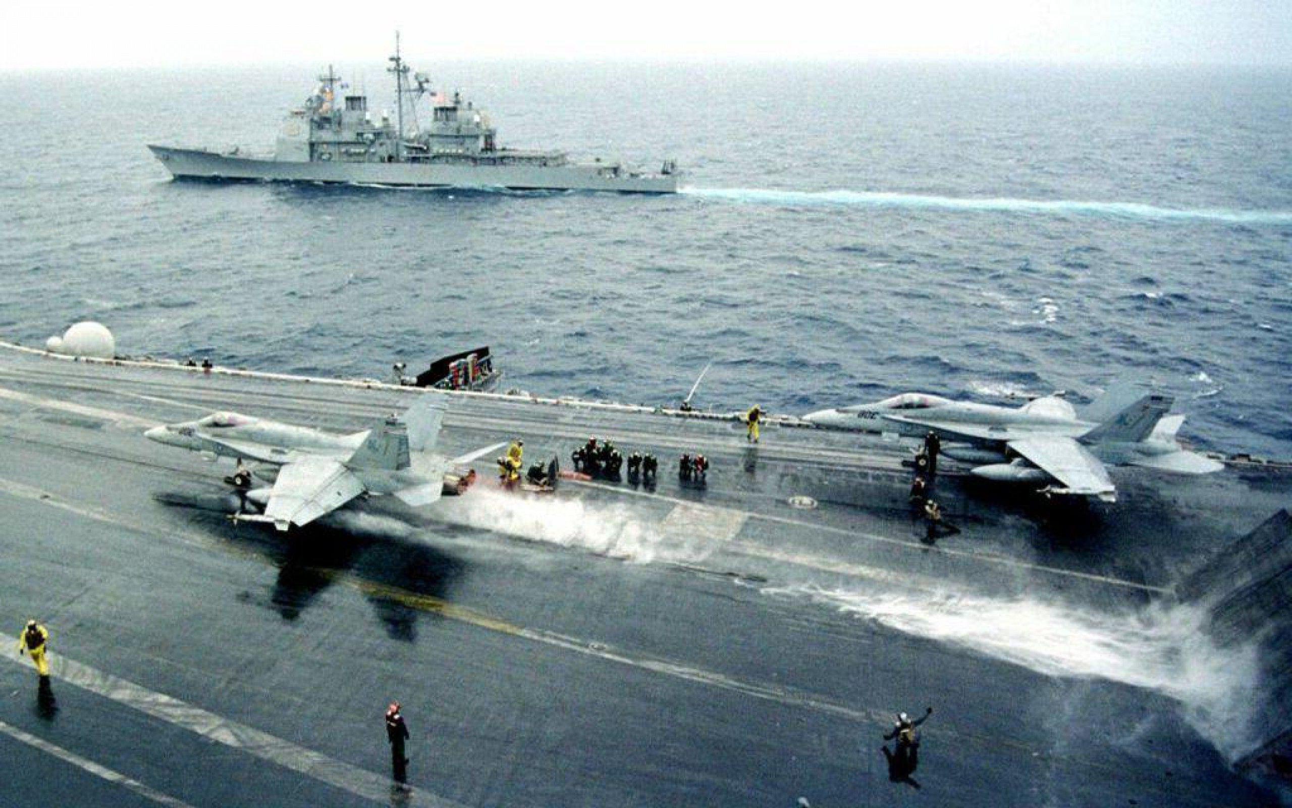 F 18 On Carrier