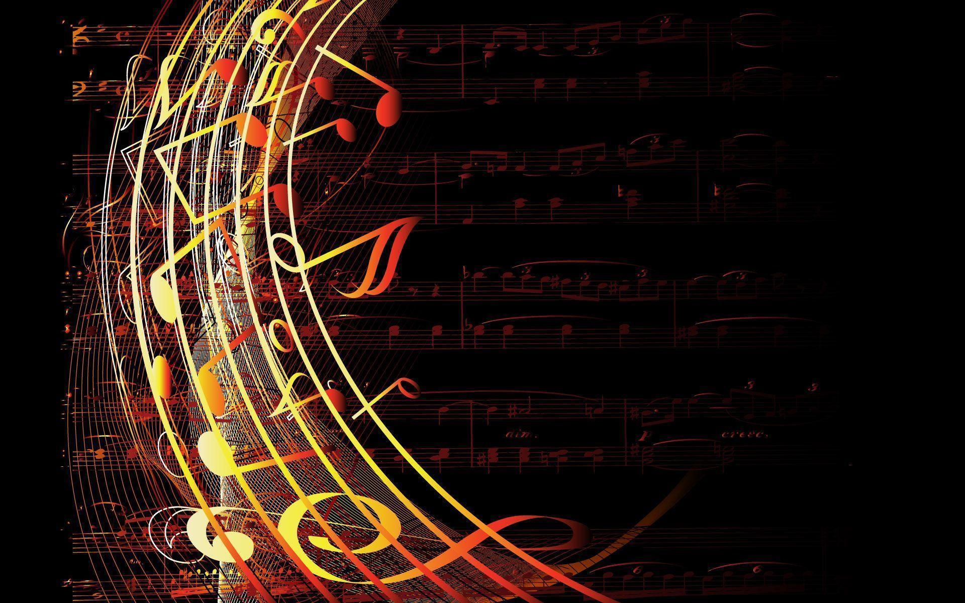 Musical Wallpaper Music Notes Widescreen HD Wallpaper Hdwallres