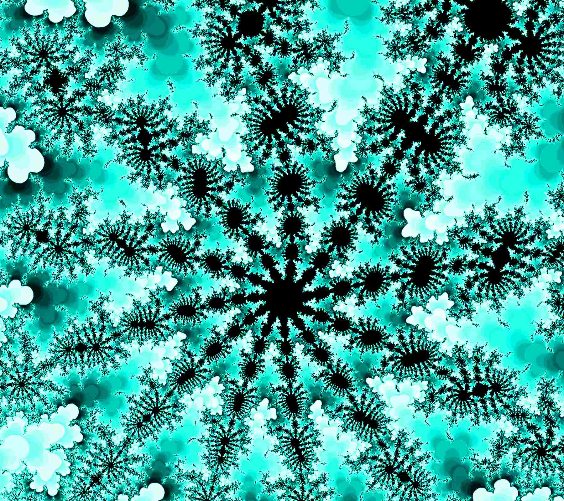Free Turquoise Mandelbrot Fractal Background 1800x1600 Background