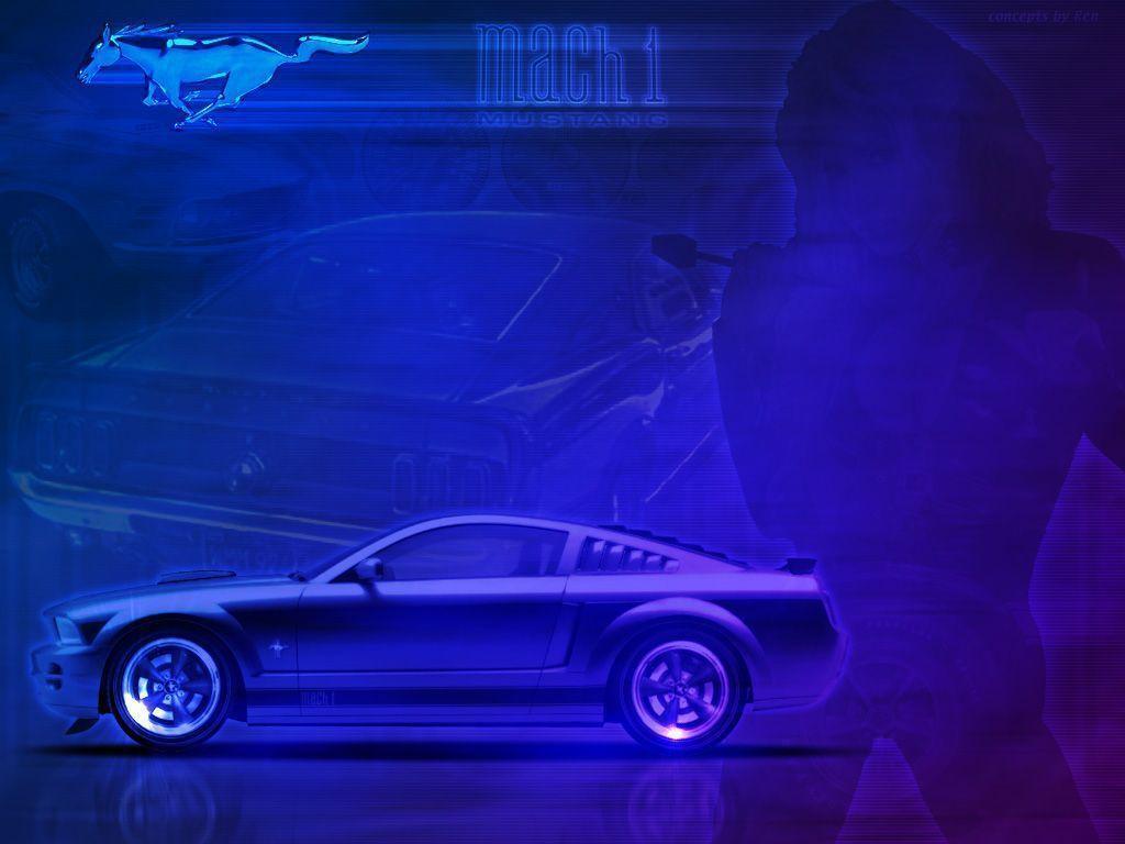 Blue Mustang Car Wallpaper 12724 High Resolution