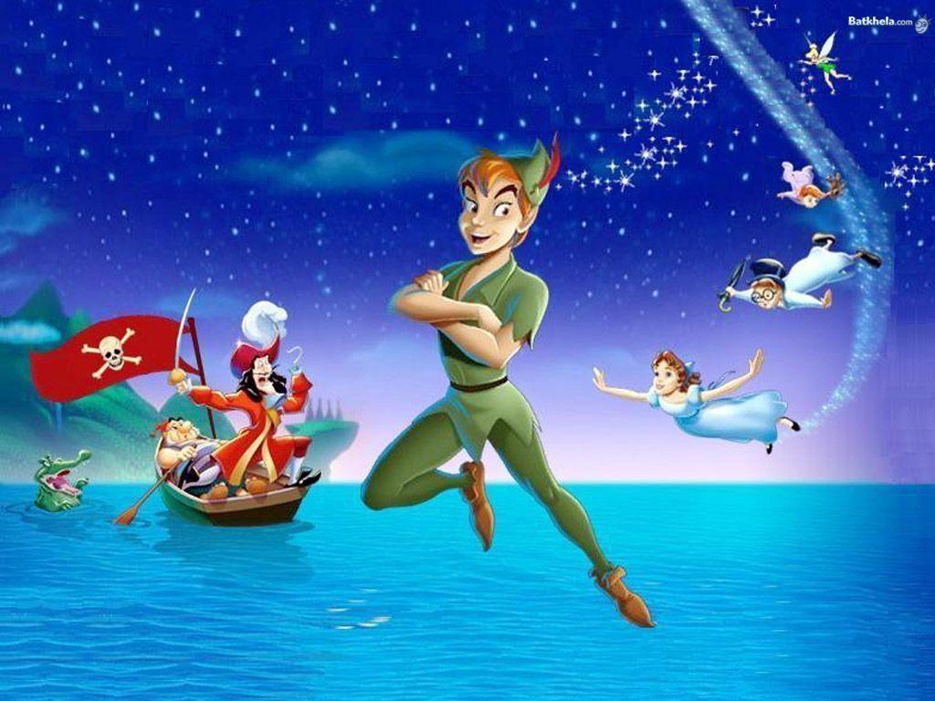Tinkerbell Pan Captain Disney Hook Movie Neverland Peter Wallpaper