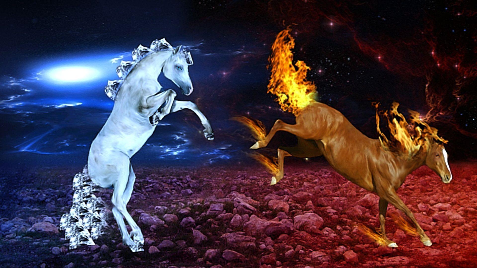 Cool Fire Animal Photo Wallpaper HD Resolution