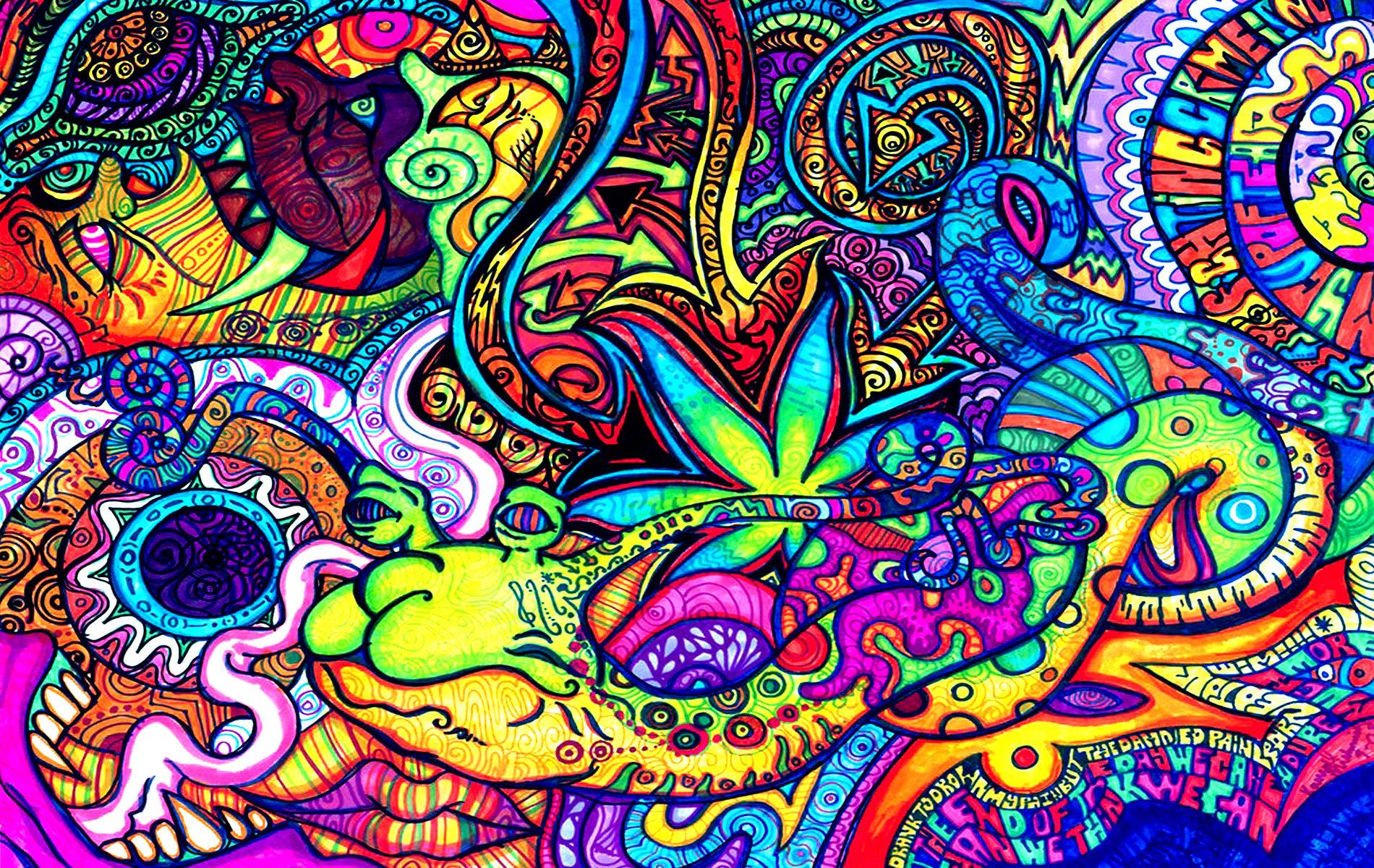image For > Artistic Psychedelic Wallpaper