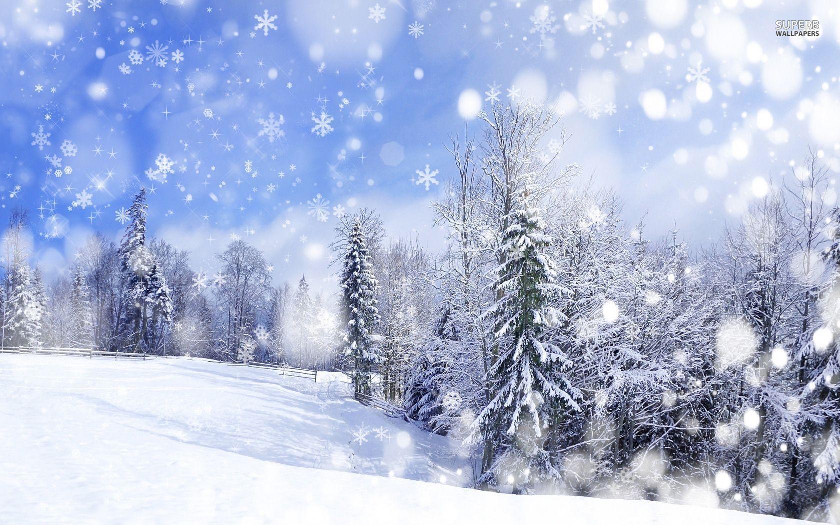 image For > Winter Landscape Wallpaper