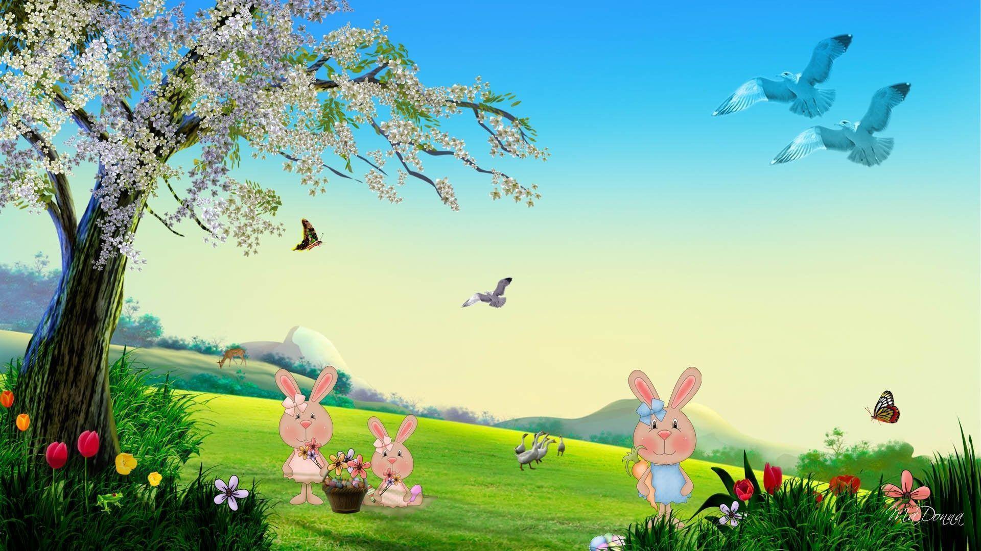 Pix For > Easter Bunny Wallpaper