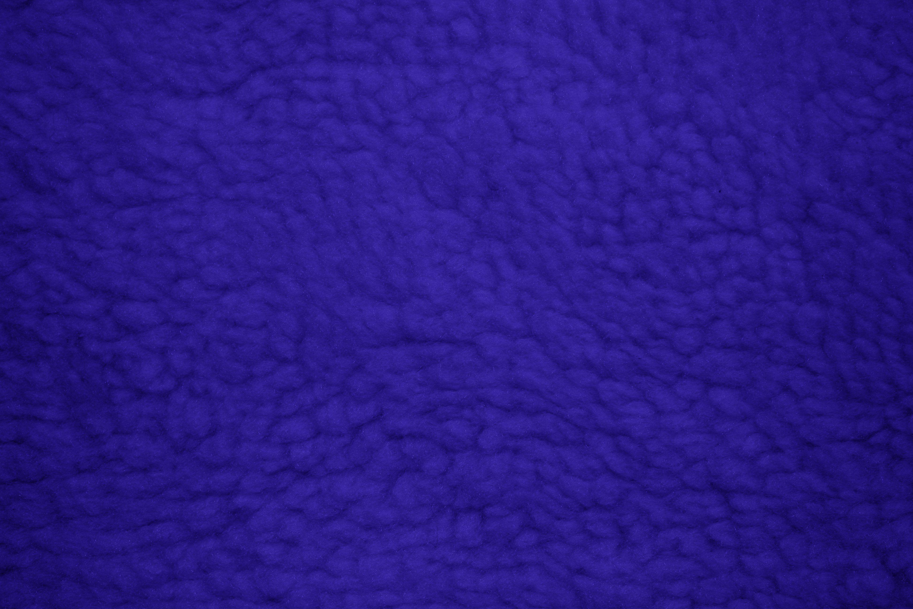 Fleece Faux Sherpa Wool Fabric Texture Royal Blue Picture. Free