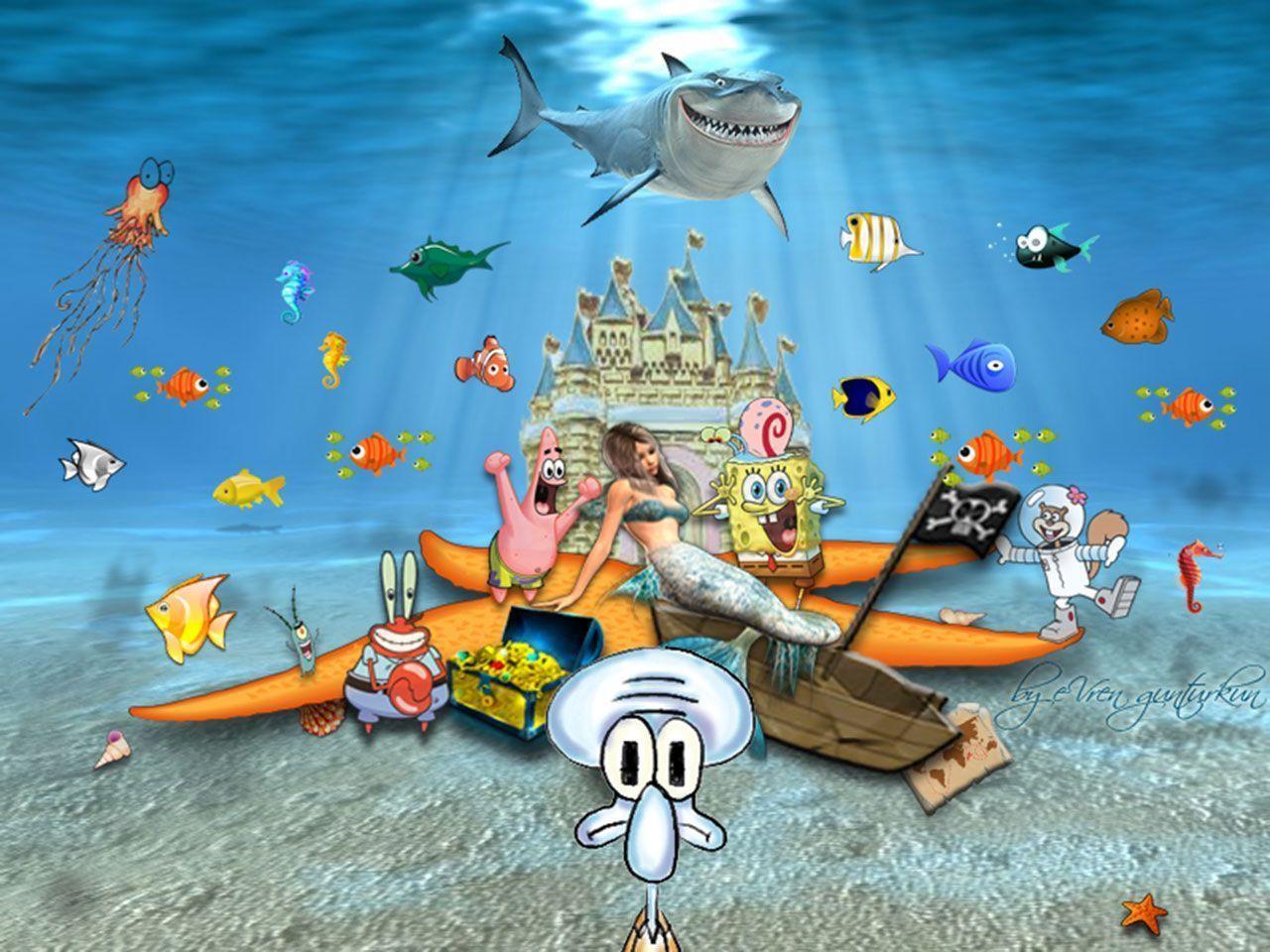 Spongebob Squarepants Characters Wallpaper 12 1280x960