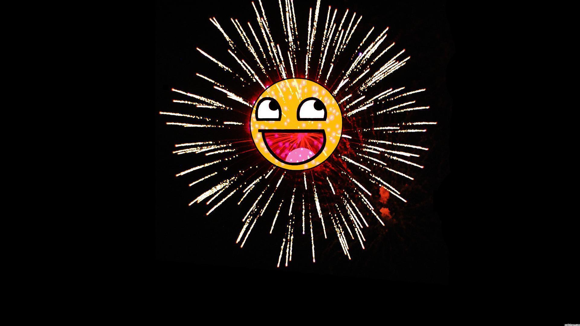 Awesome Face Fireworks Fire Cracker, Fireworks HD Wallpaper