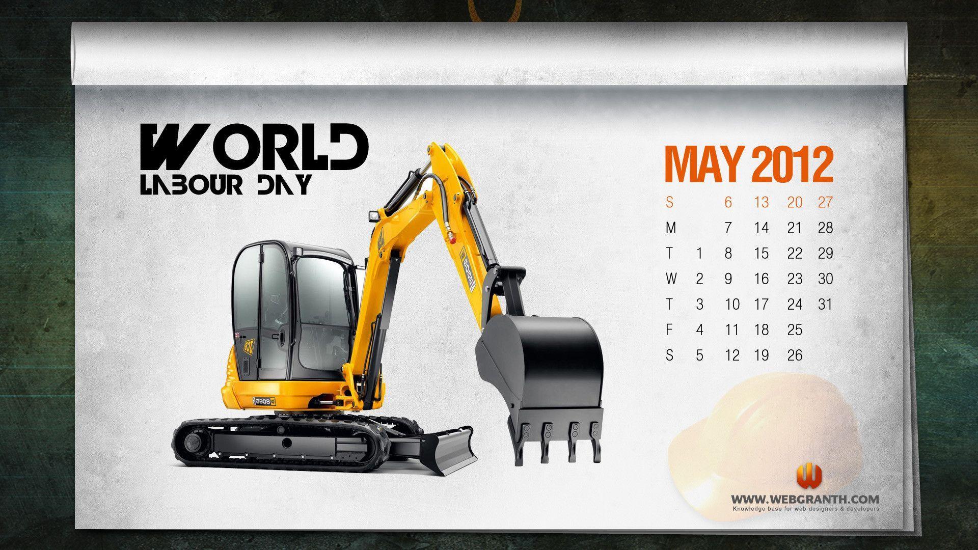 Download Free World Labor Day Calendar Wallpaper