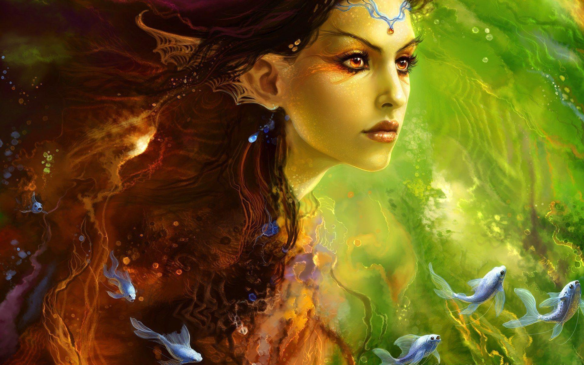 Beautiful Fantasy Princess Women Wallpaper