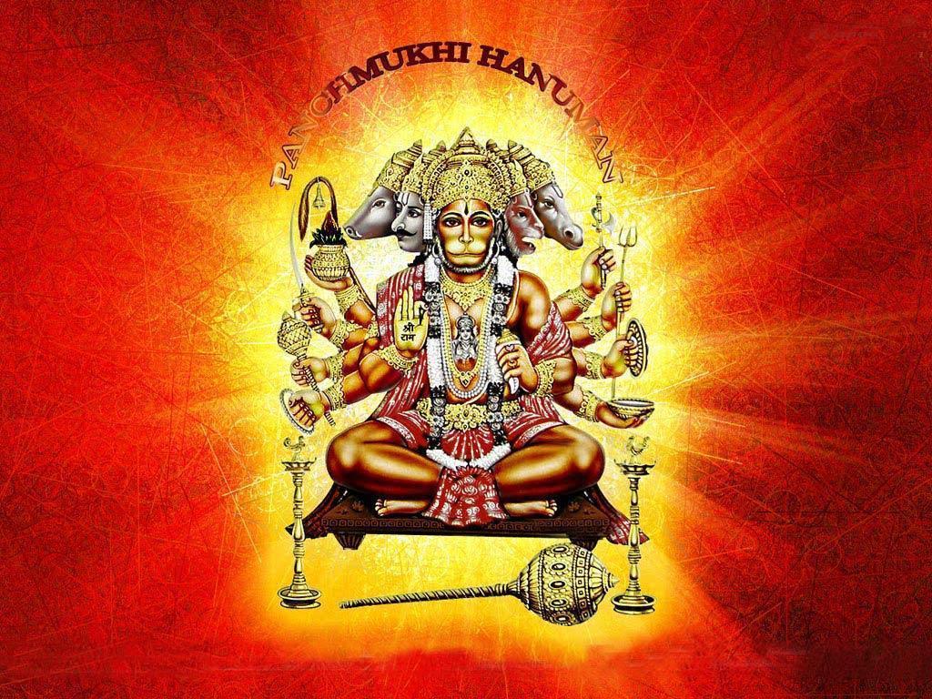 FREE Download Beautiful Panchmukhi Hanuman Wallpaper
