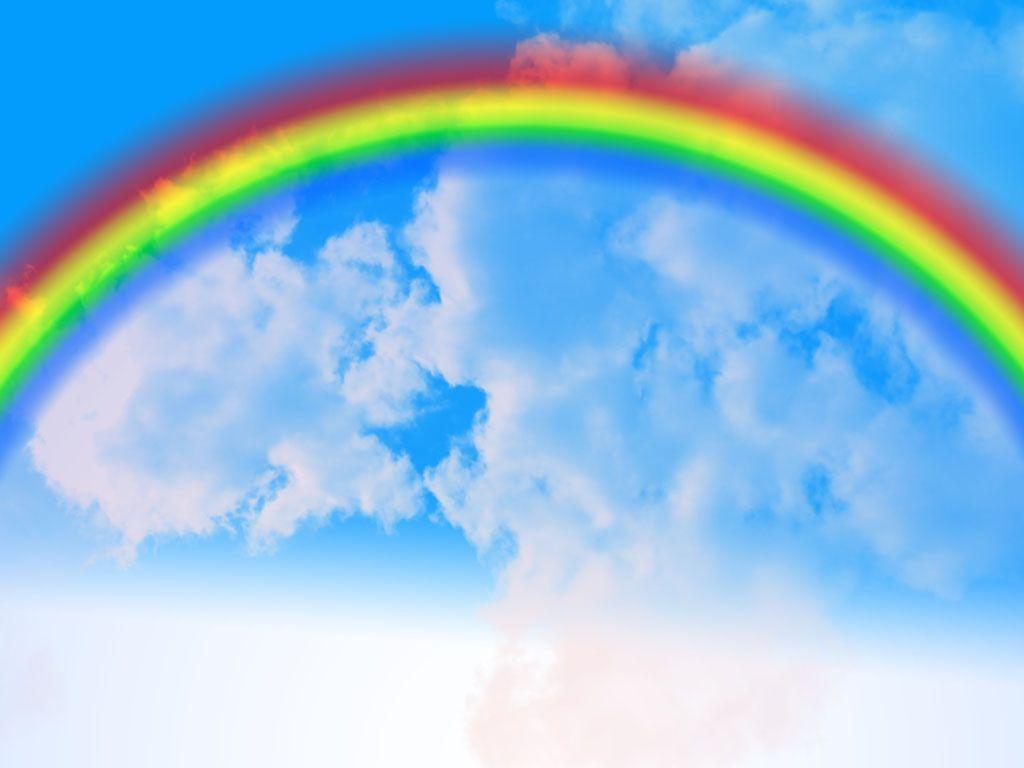 Wallpaper For > Natural Rainbow Background