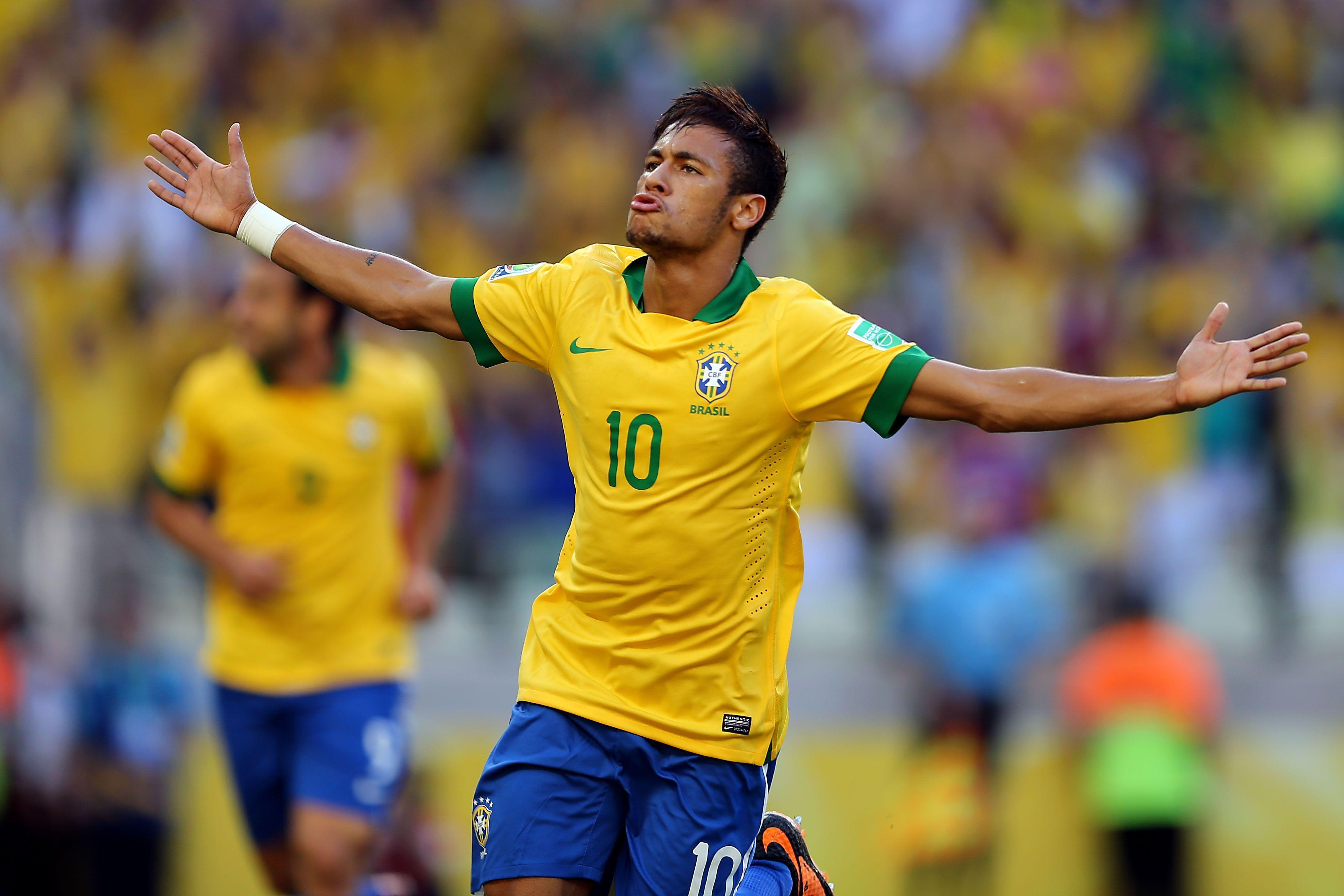 Neymar Brazil Team 2014 Wallpaper