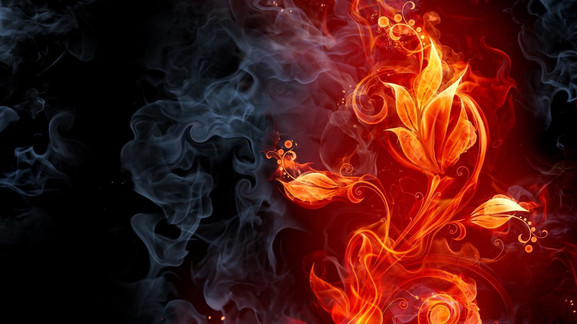 Wallpaper For > Abstract Fire Wallpaper