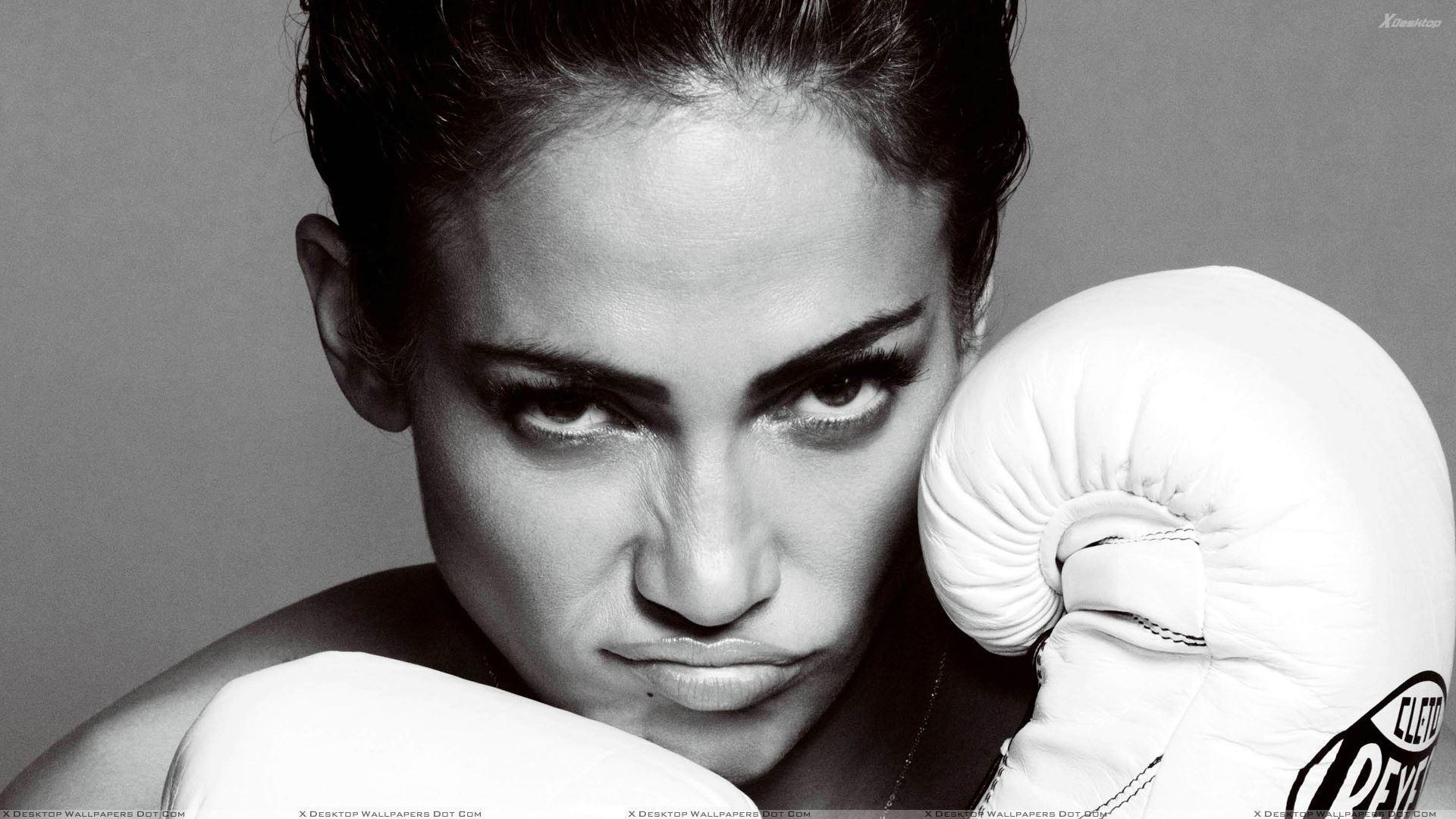 Jennifer Lopez wearing boxing gloves wallpaper and image