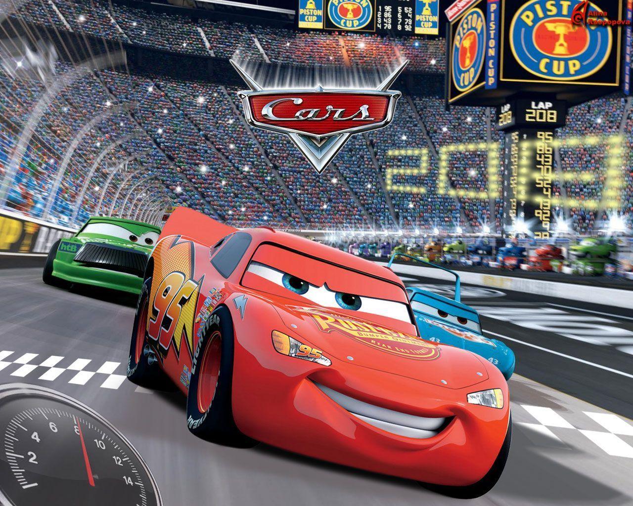 Disney Cars 2 Cartoon Desktop Background HD