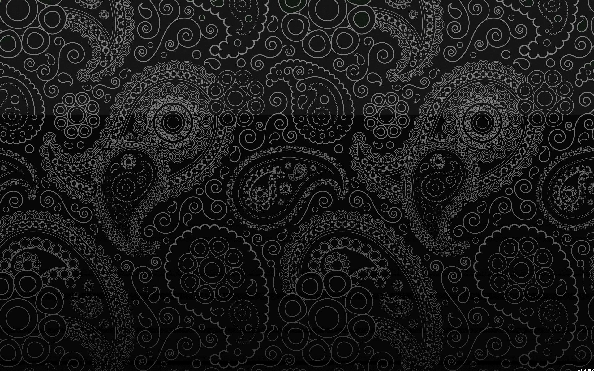 image For > Black Bandana Print Wallpaper