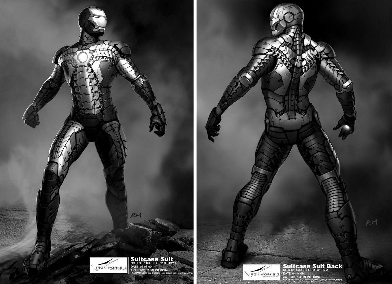 Iron Man 3 Suit Black and White Wallpaper Wallpaper
