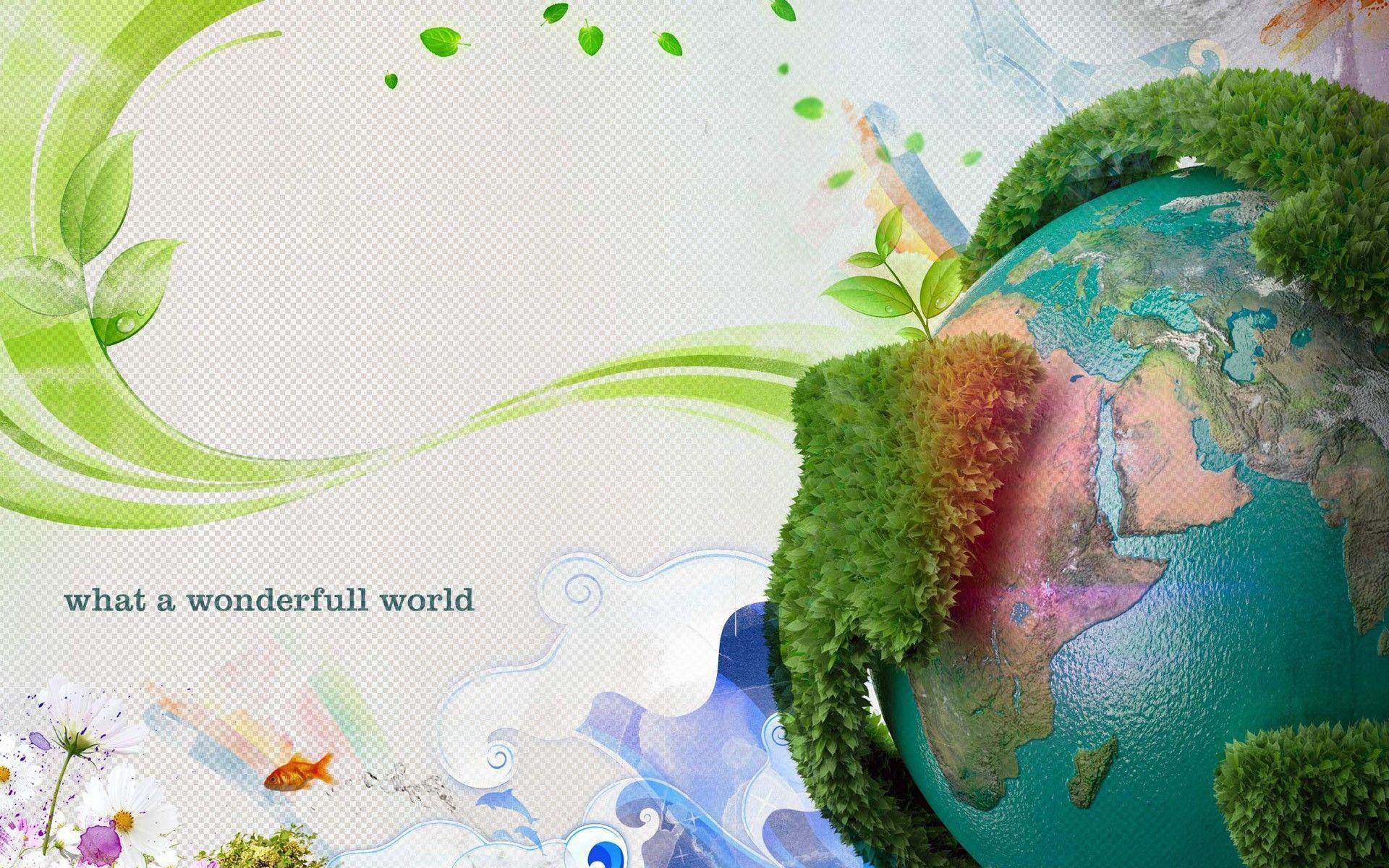 Creative Earth Globe widescreen wallpaper. Wide