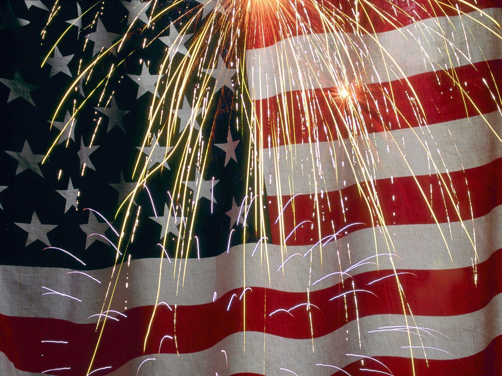Star spangled spectacular American flag free desktop background