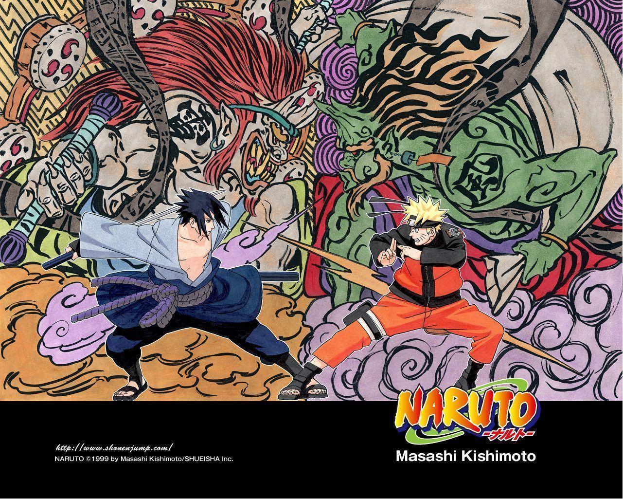 Pix For > Naruto Vs Sasuke Wallpaper