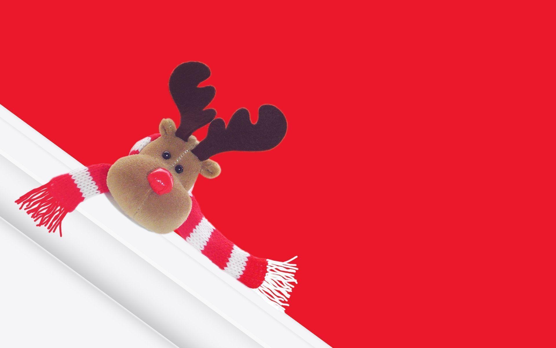 Xmas Stuff For > Cute Christmas Reindeer Wallpaper
