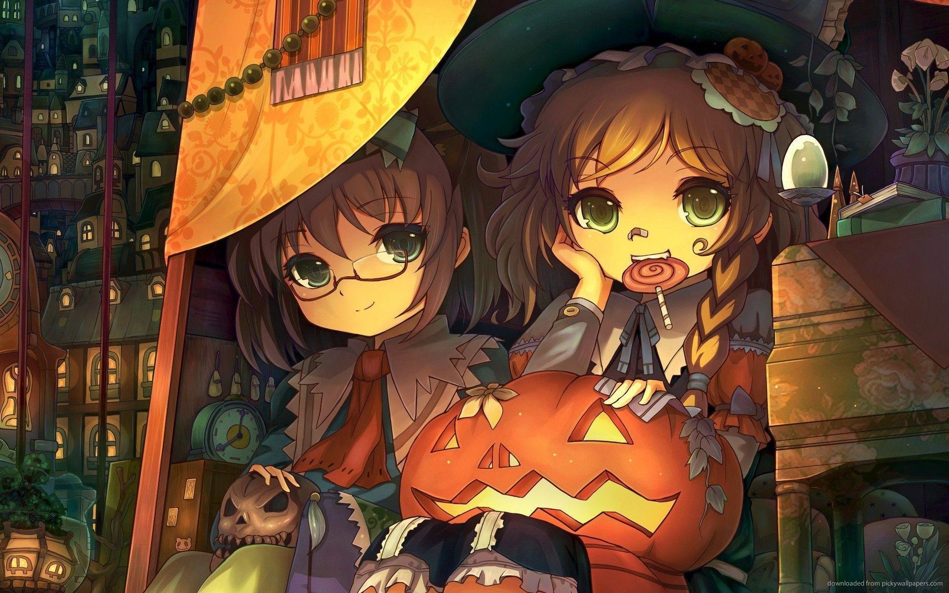 Download 1920x1200 Touhou Halloween Wallpaper
