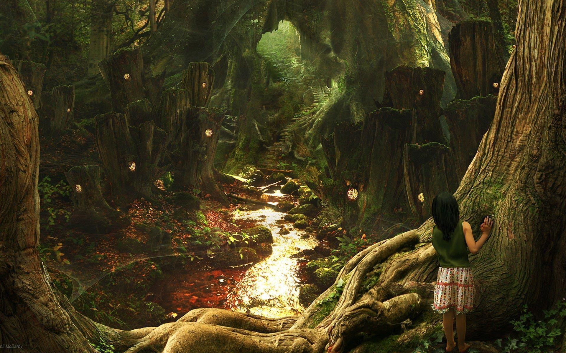 Wallpaper For > Enchanted Forest Background Tumblr