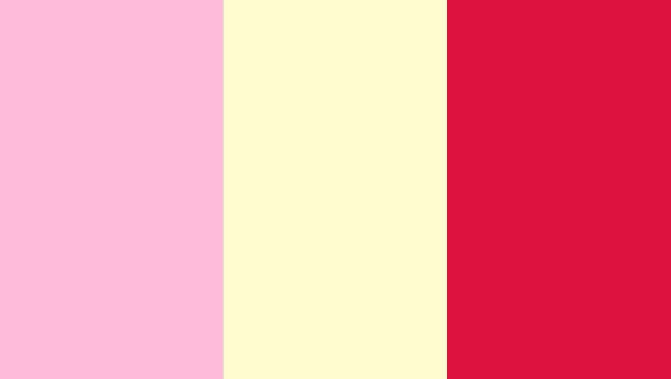 Cotton Candy, Cream and Crimson Three Color Background