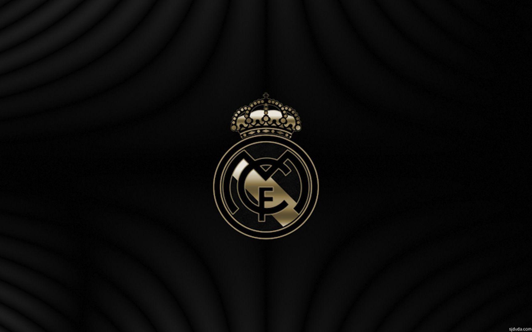 Real Madrid Gold Logo HD Wallpaper