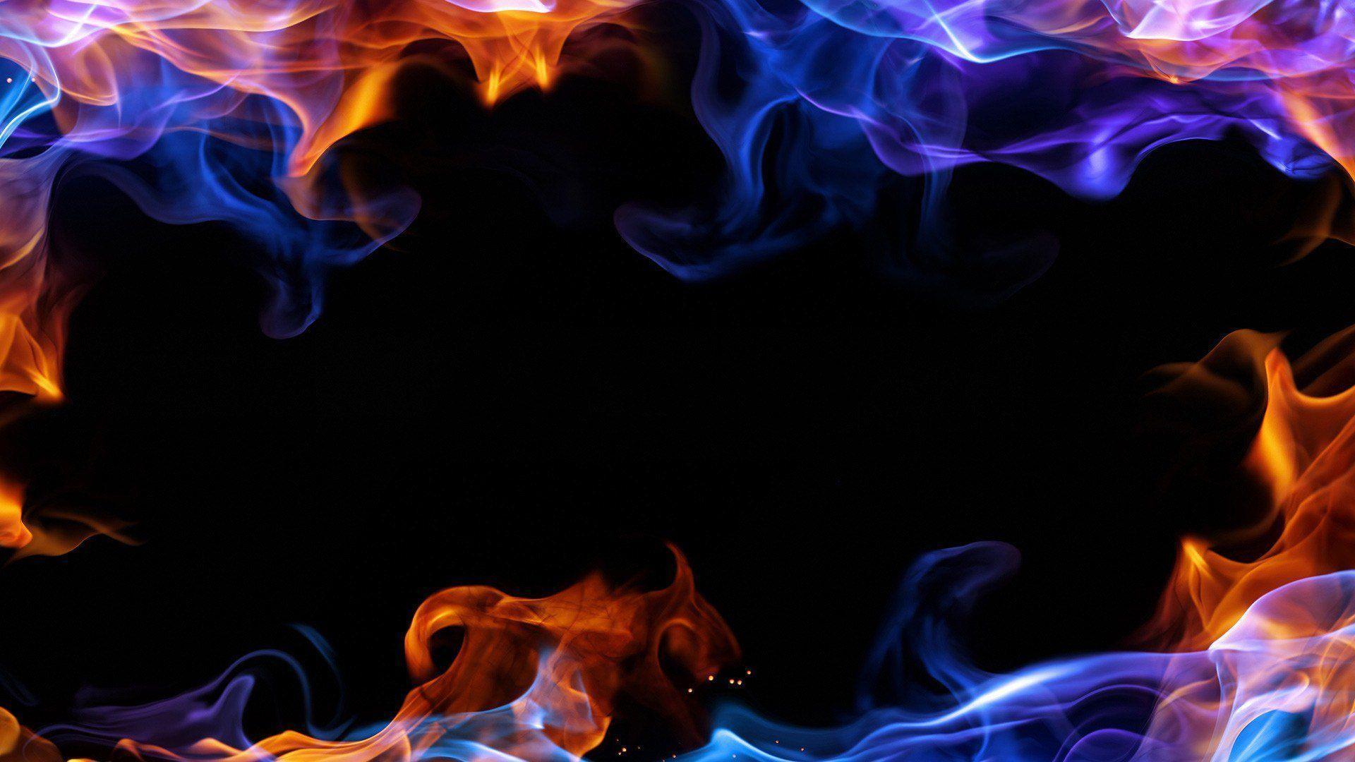 HD Flames On The Monitor Wallpaper