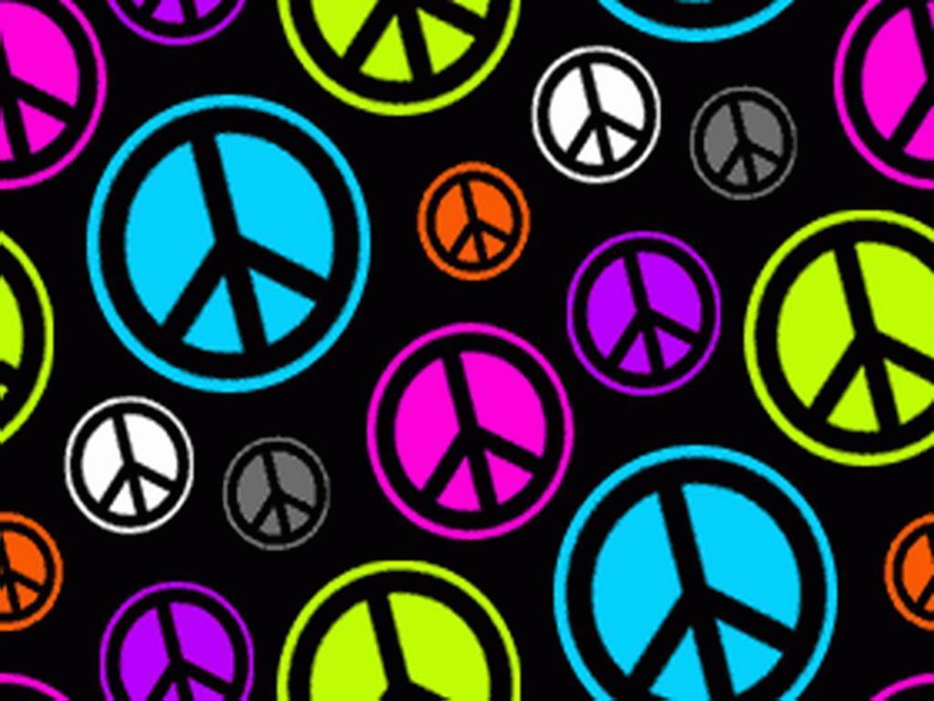Wallpaper For > Cool Peace Sign Background