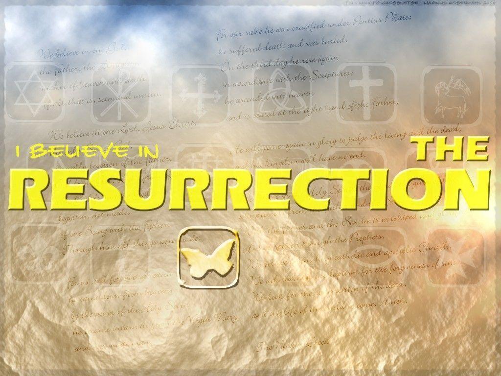 Christian Graphic: Resurrection Wallpaper Wallpaper