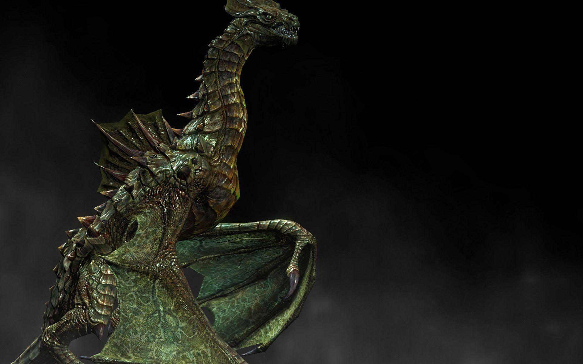 Skyrim Swamp Dragon Of Wallpaper In HD, HQ Background. HD