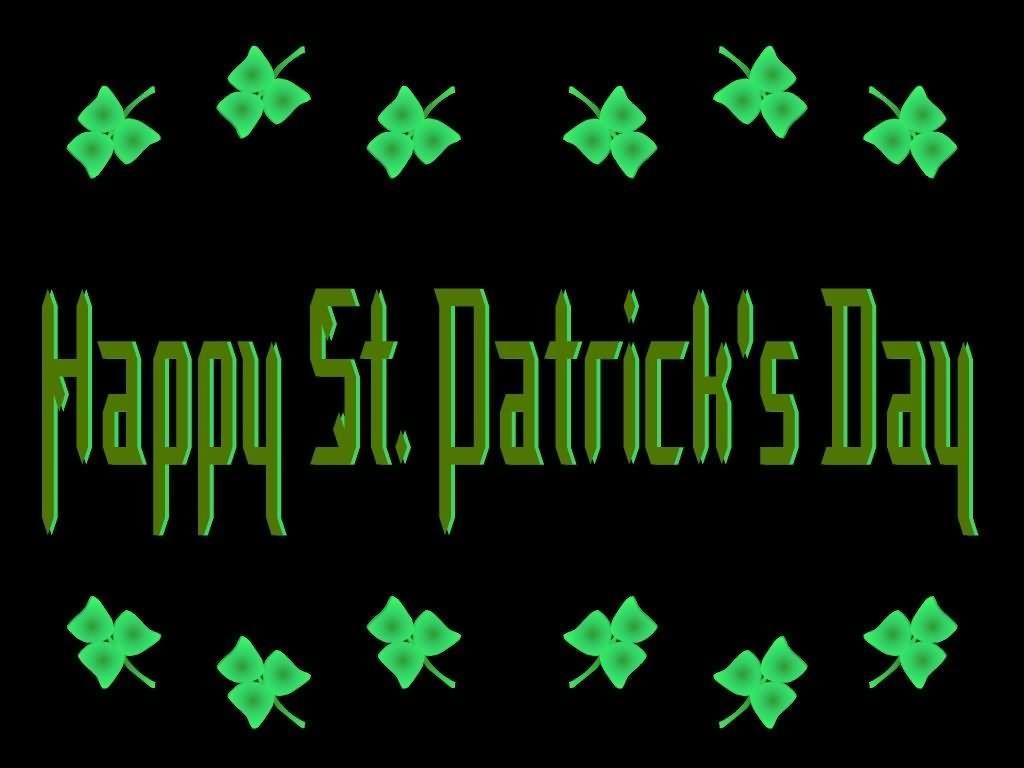 Happy St. Patrick&;s Day Shamrock Wallpaper