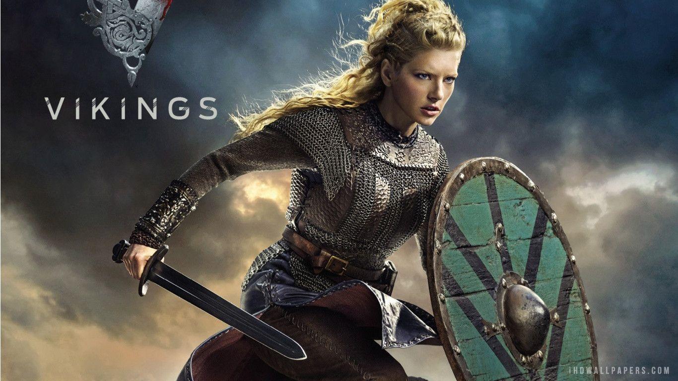 Katheryn Winnick in Vikings Season 2 TV Series HD Wallpaper