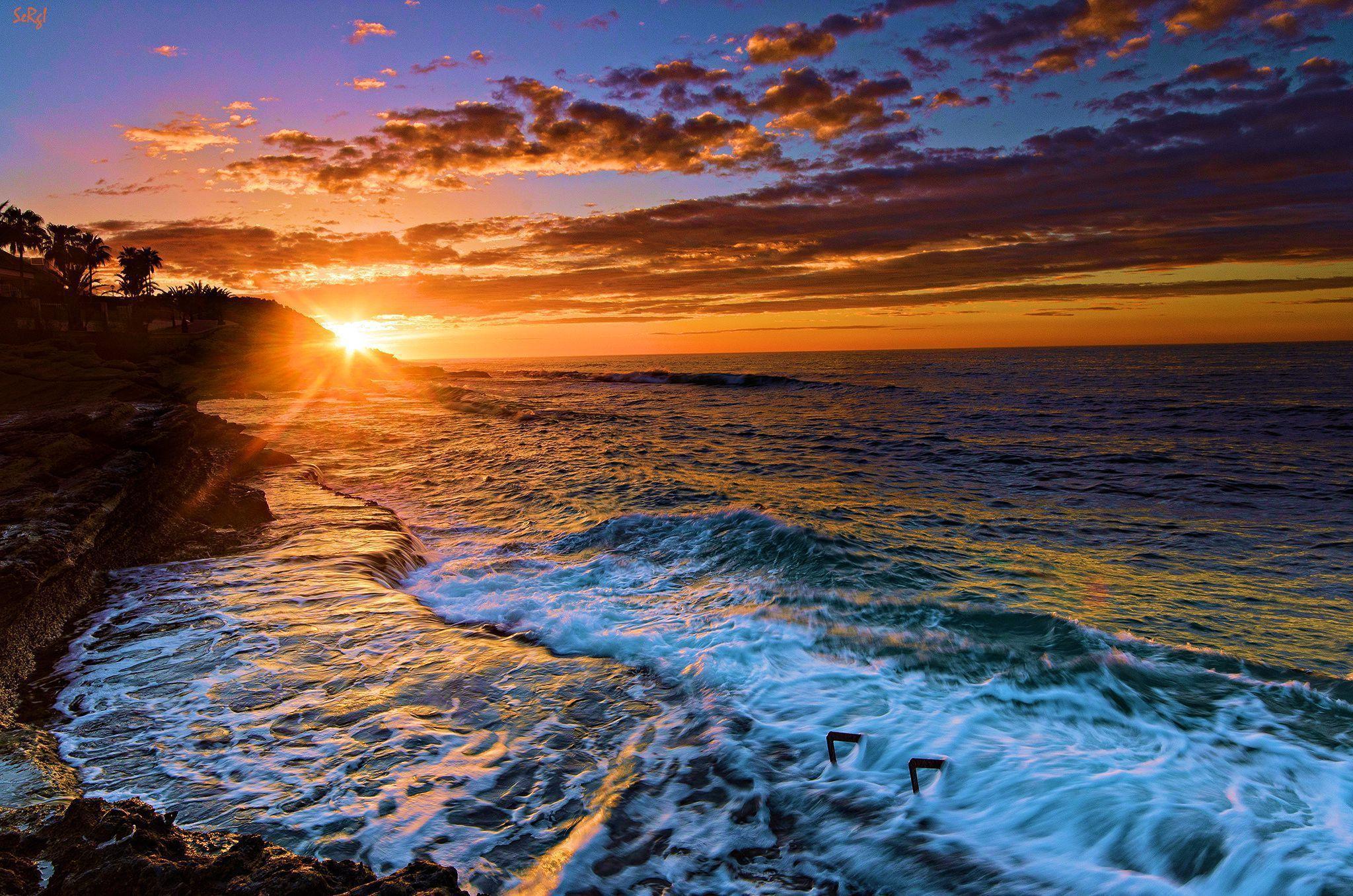 Sunset Beach Desktop Background Desktop Background Free