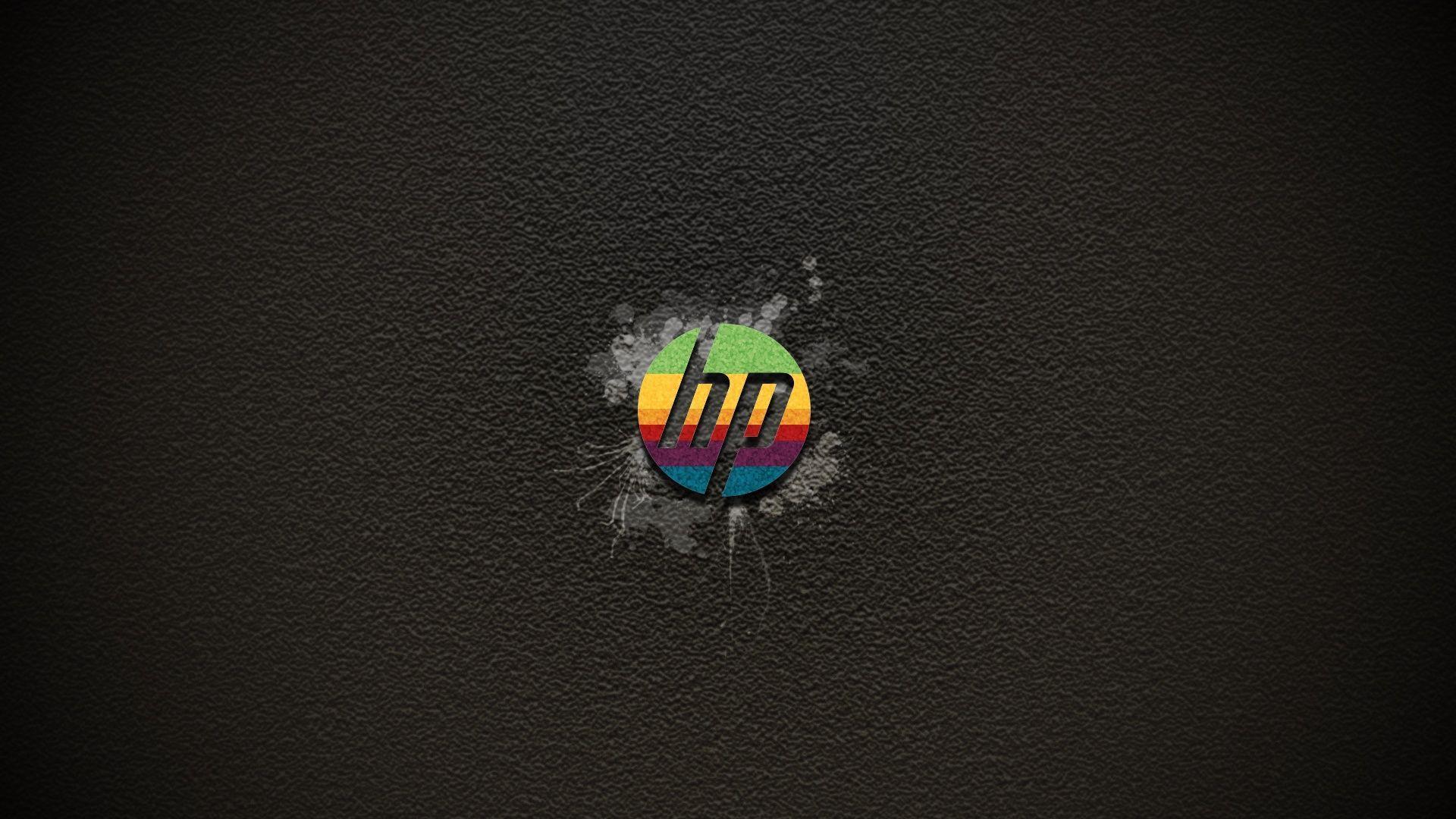 Hp Computer Technology Logo Full HD Wallpaper