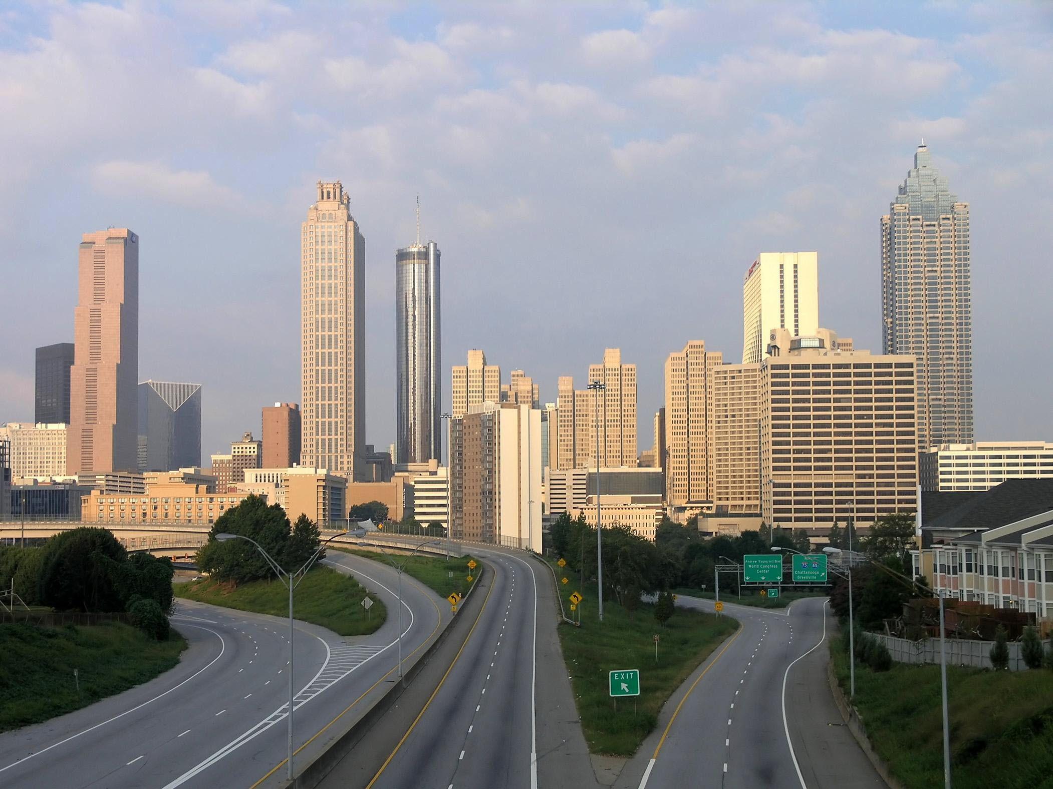 Atlanta Georgia Skyline. Download HD Wallpaper