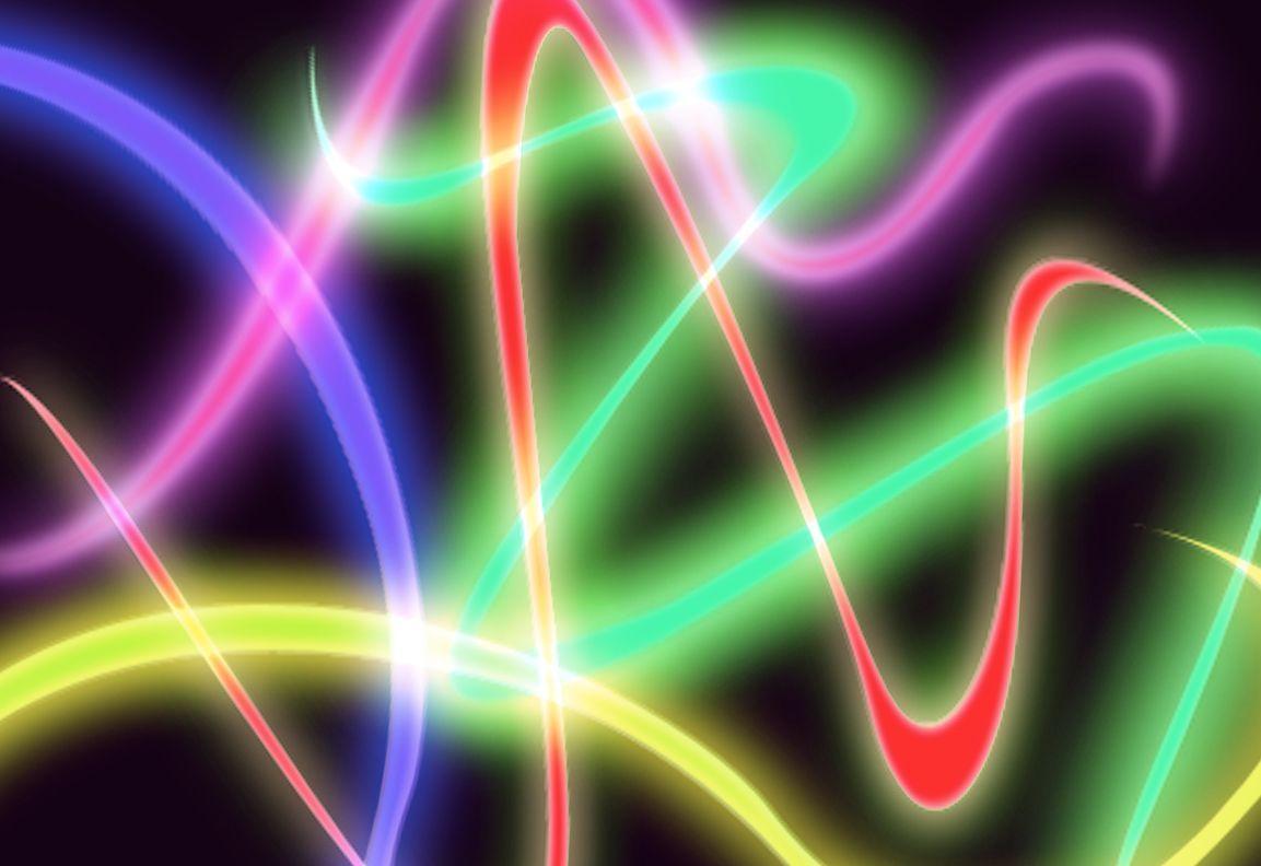 Wallpaper For > Bright Neon Colors Background Hearts