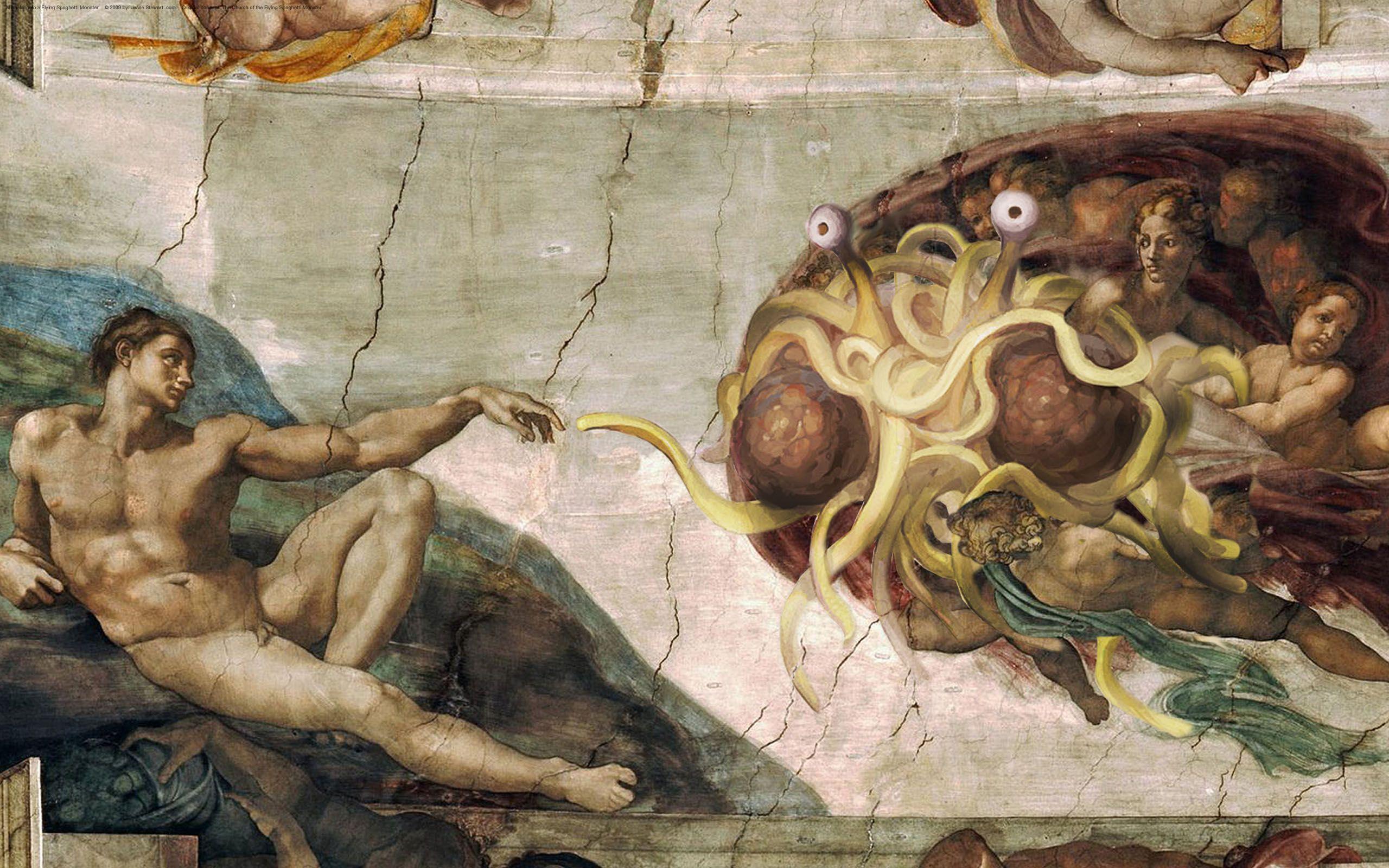 Flying Spaghetti Monster wallpaper. Flying Spaghetti Monster