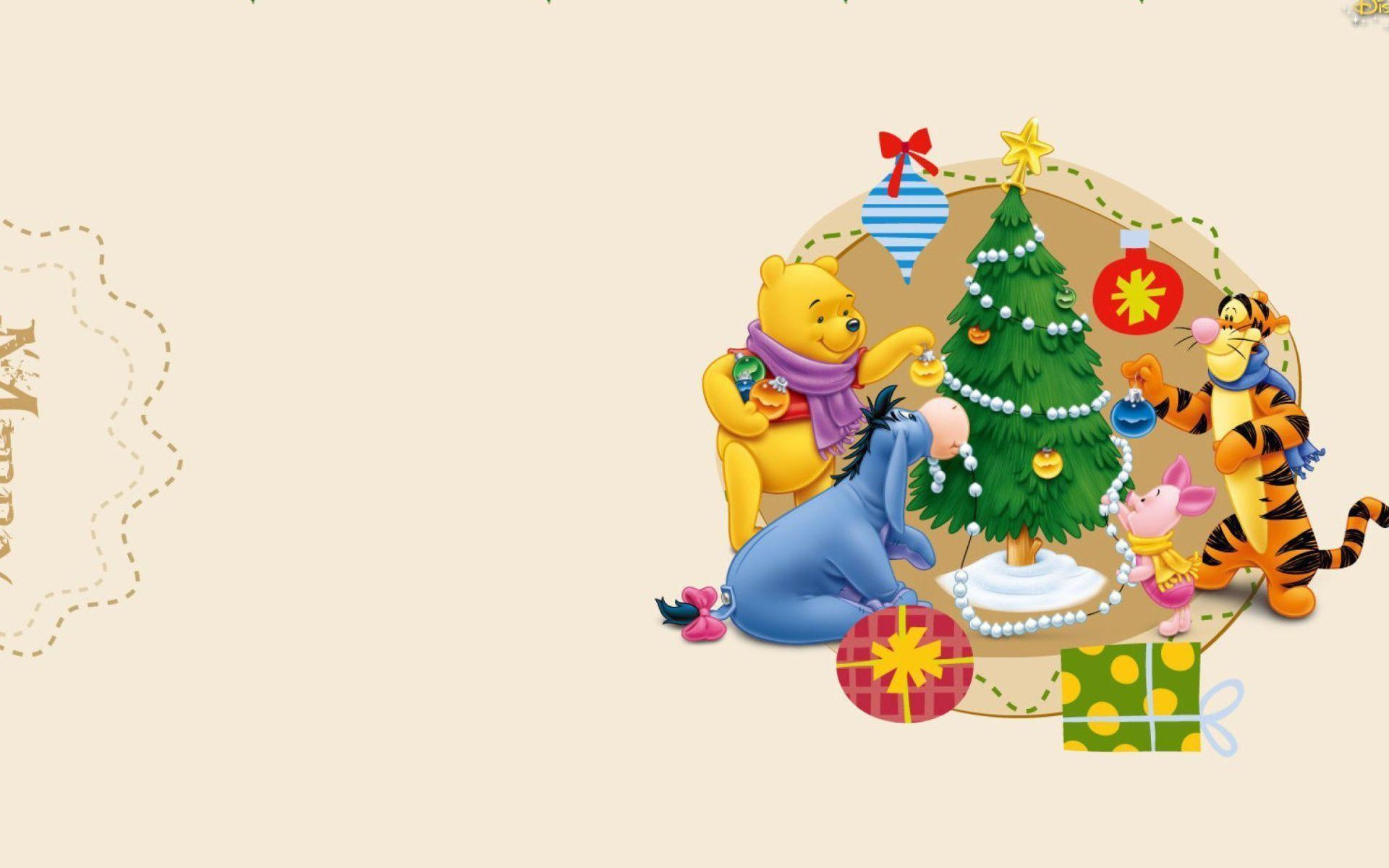 Xmas Stuff For > Winnie The Pooh Christmas Background