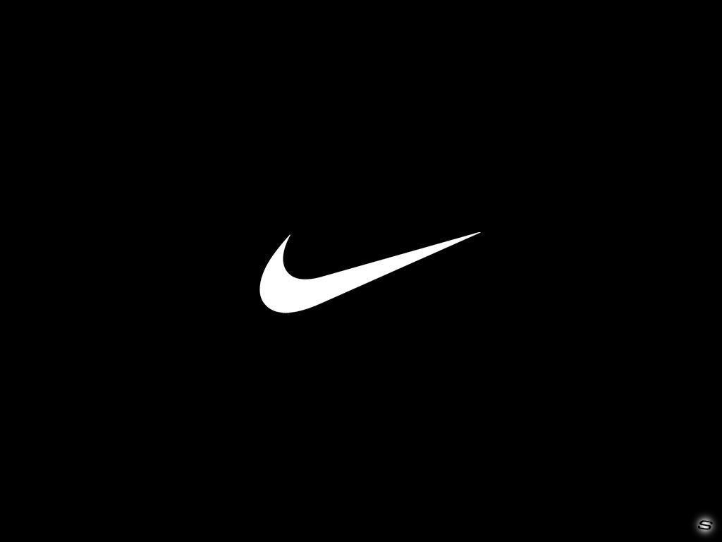 Wallpaper For > Red Nike Logo With Black Background