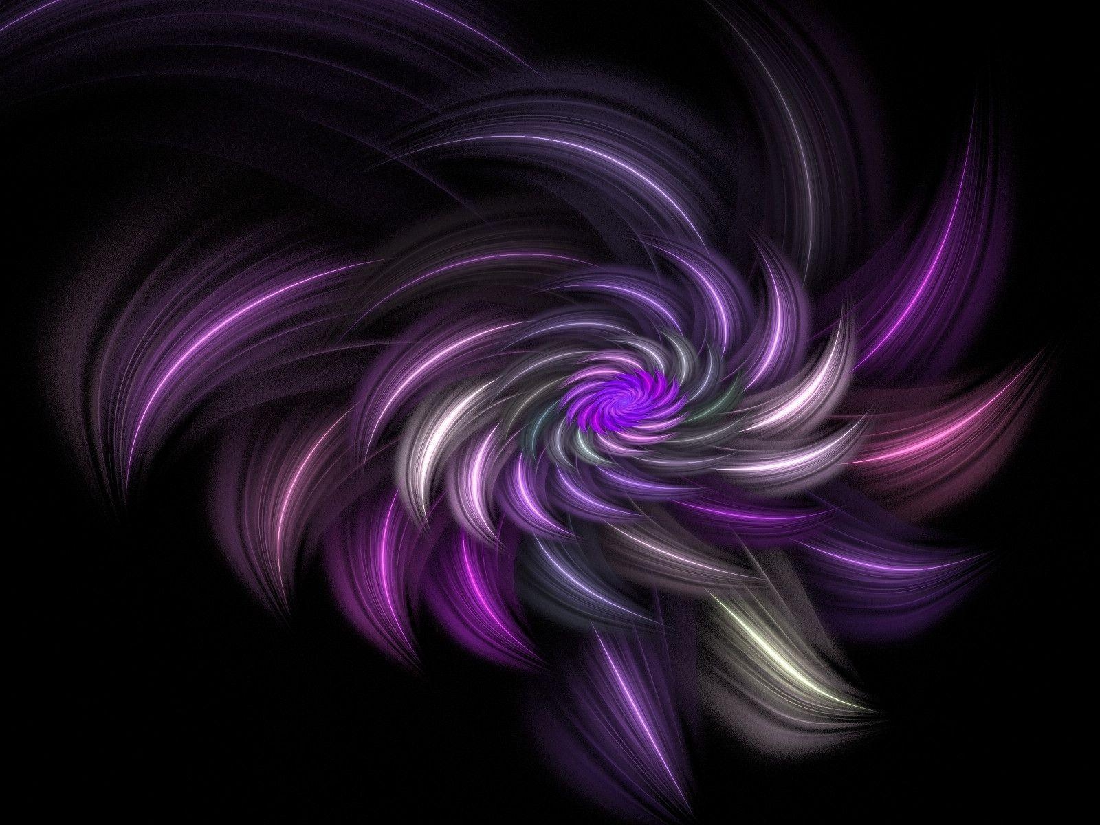 purple fractal hue Wallpaper